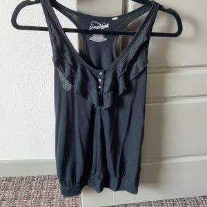 Black tank top